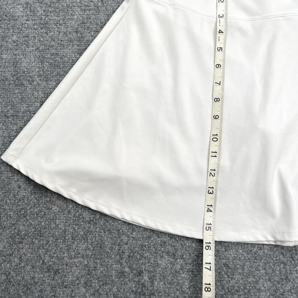 Tommy Bahama Tennis Flounce Skort Skirt Womens Medium Media Pocket UPF 50 White - Picture 7 of 7